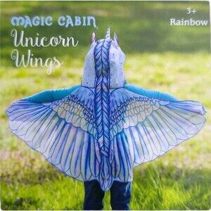 Unicorn Wings Rainbow Dress Up Play Kids Halloween Costume Party Magic Cabin New
